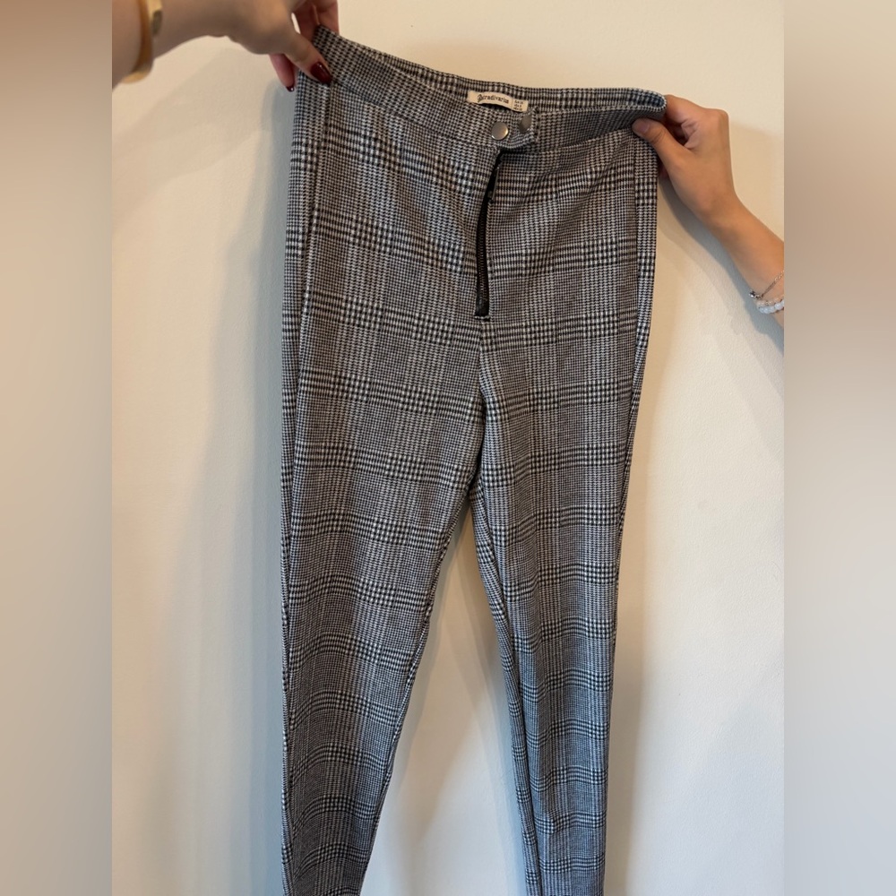 Stradivarius Monochrome Houndstooth Skirt